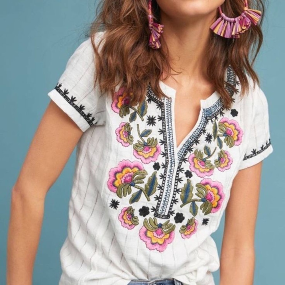 Akemi and Kin Embroidered Top